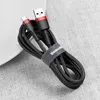 Kabel Baseus Cafule USB-A / USB-C QC 3.0 3A 0.5 m - czarno-czerwony